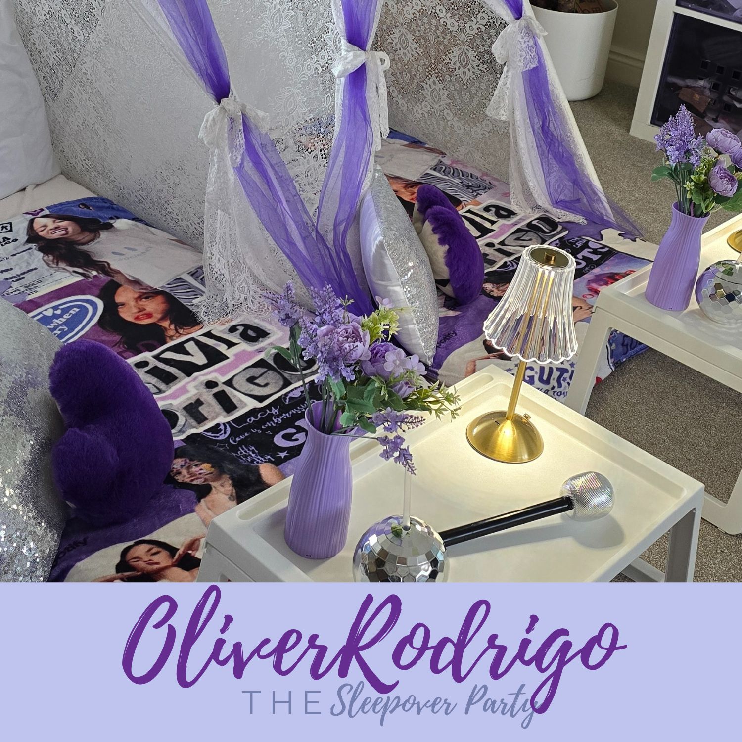 Olivia Rodrigo sleepover party theme