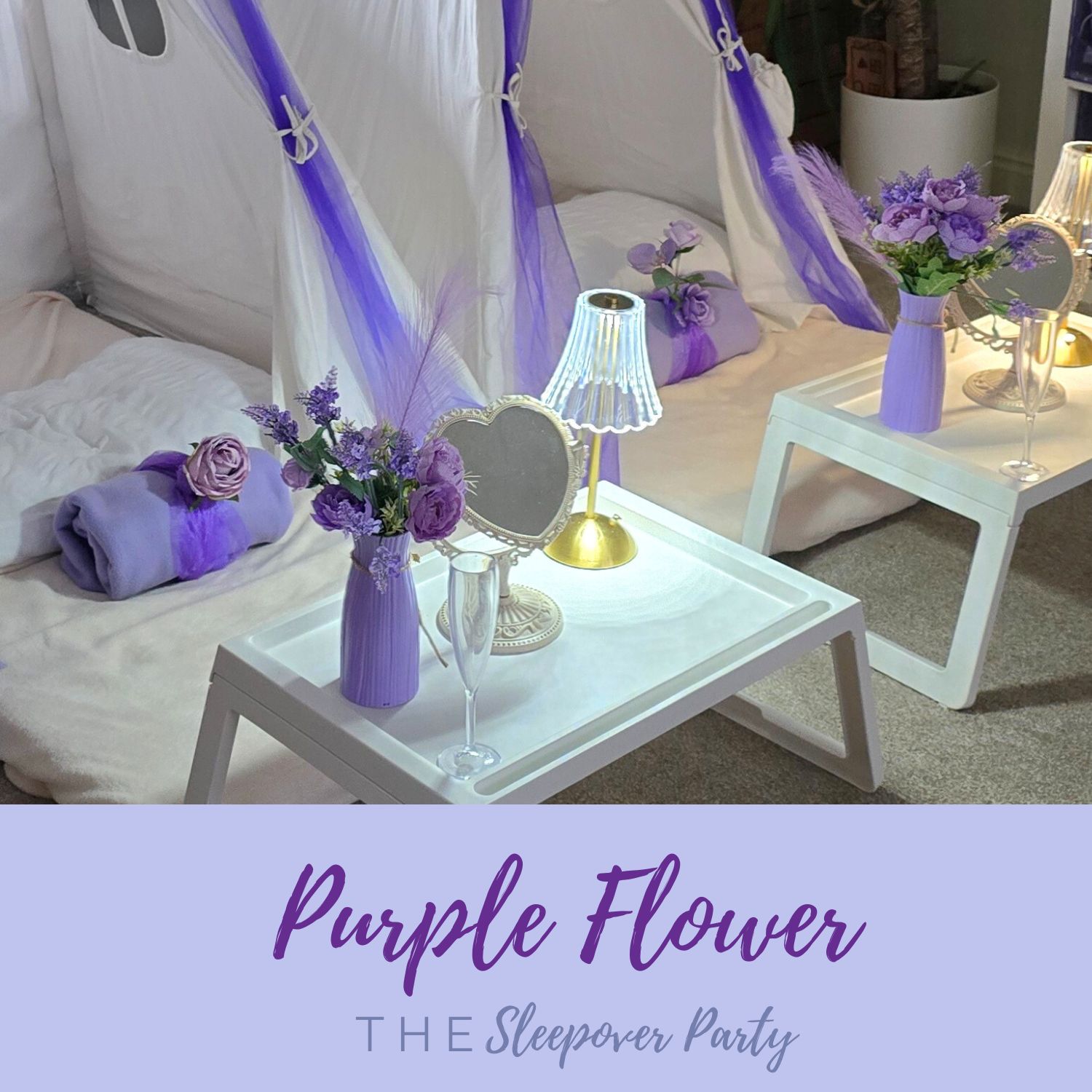 Purple sleepover party
