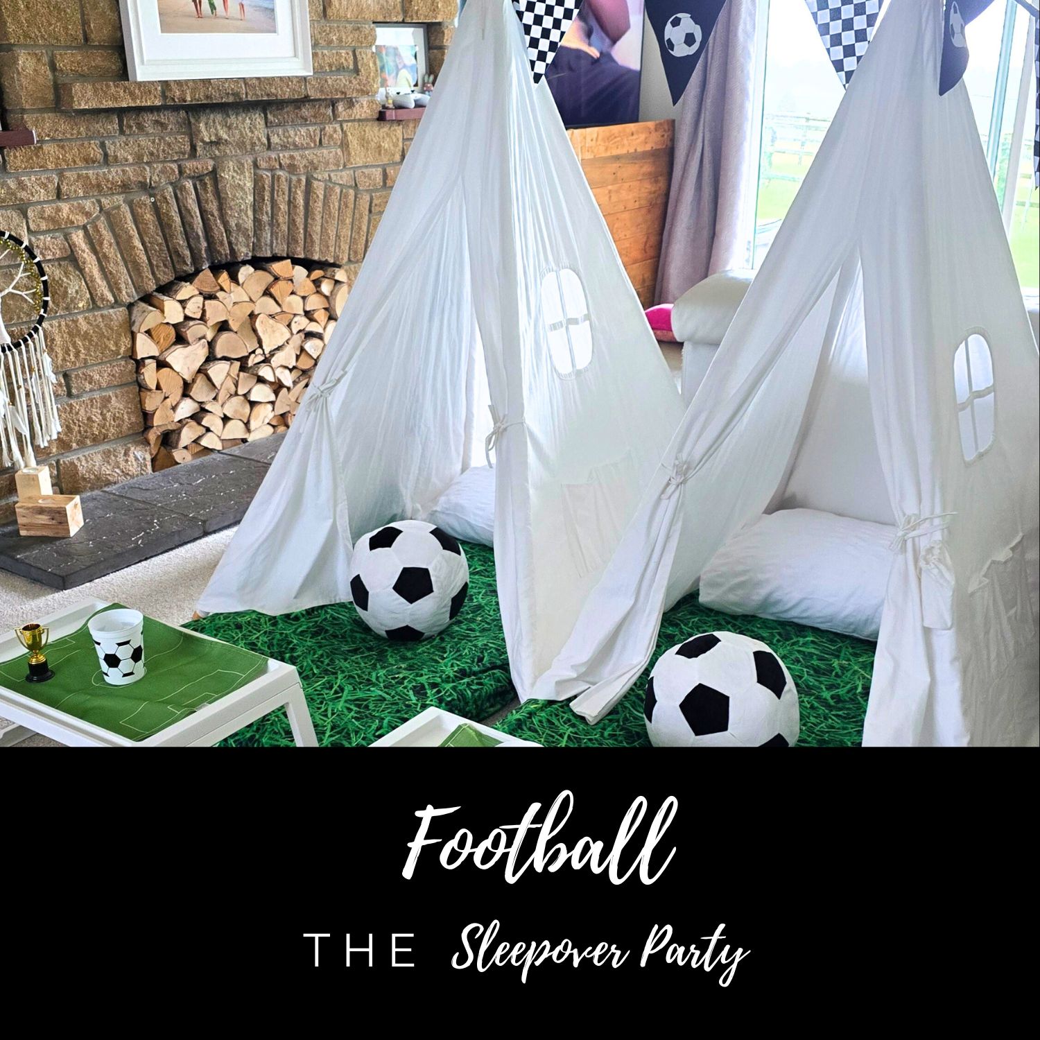 football sleepover party