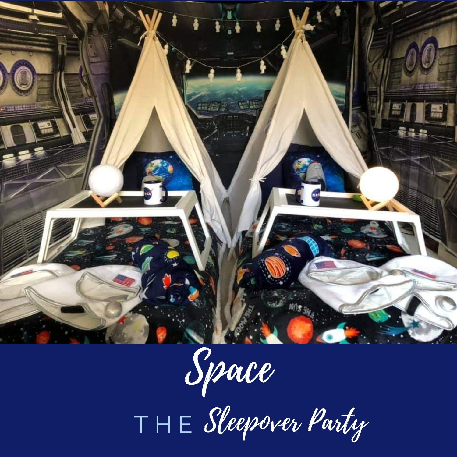 Space sleepover party