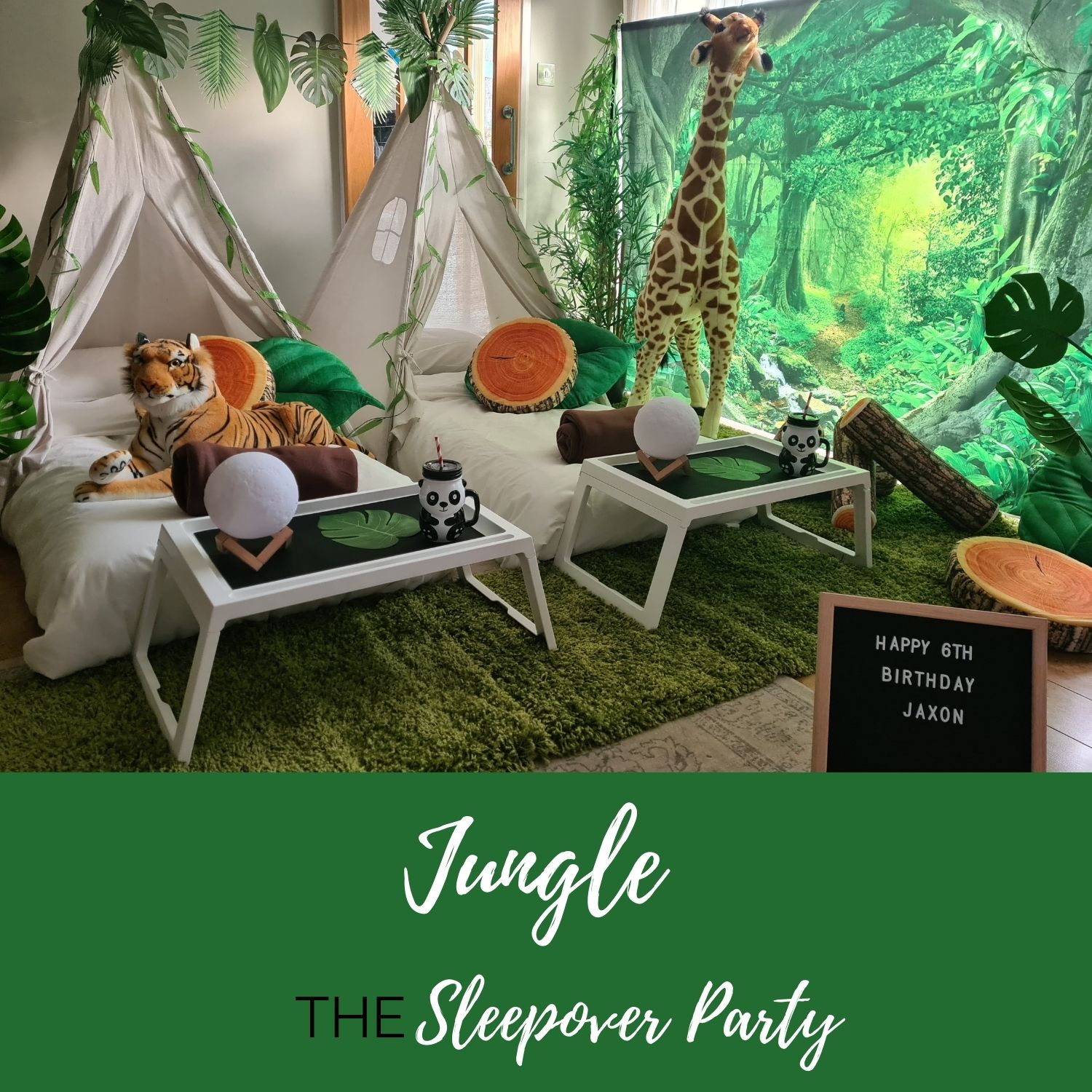jungle sleepover party