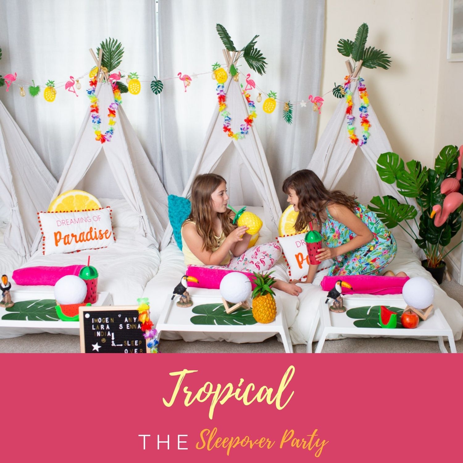 woodland sleepover party